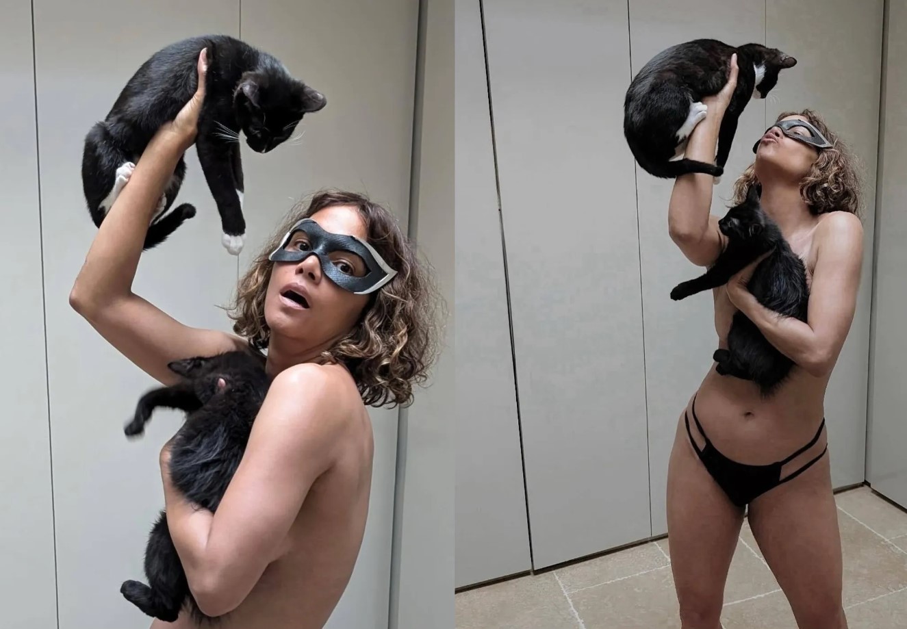 57-летняя Холли Берри снялась топлес в образе Женщины-кошки
 